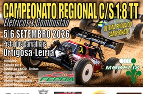 2ª Prova Campeonato Regional Centro/Sul 1/8 TT 2026 (A e B) - Elétricos & Combustão